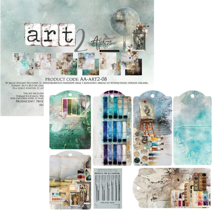 Art 2 Scrapbooking Kağıt Seti, 20 × 20 cm