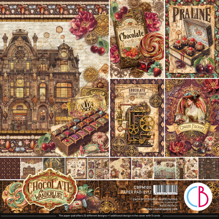 Scrapbooking Kağıdı Chocolate Wanderlust
