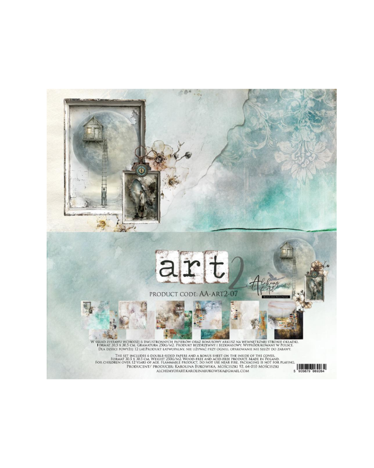 Art 2 Scrapbooking Kağıt Seti, 30,5 × 30,5 cm