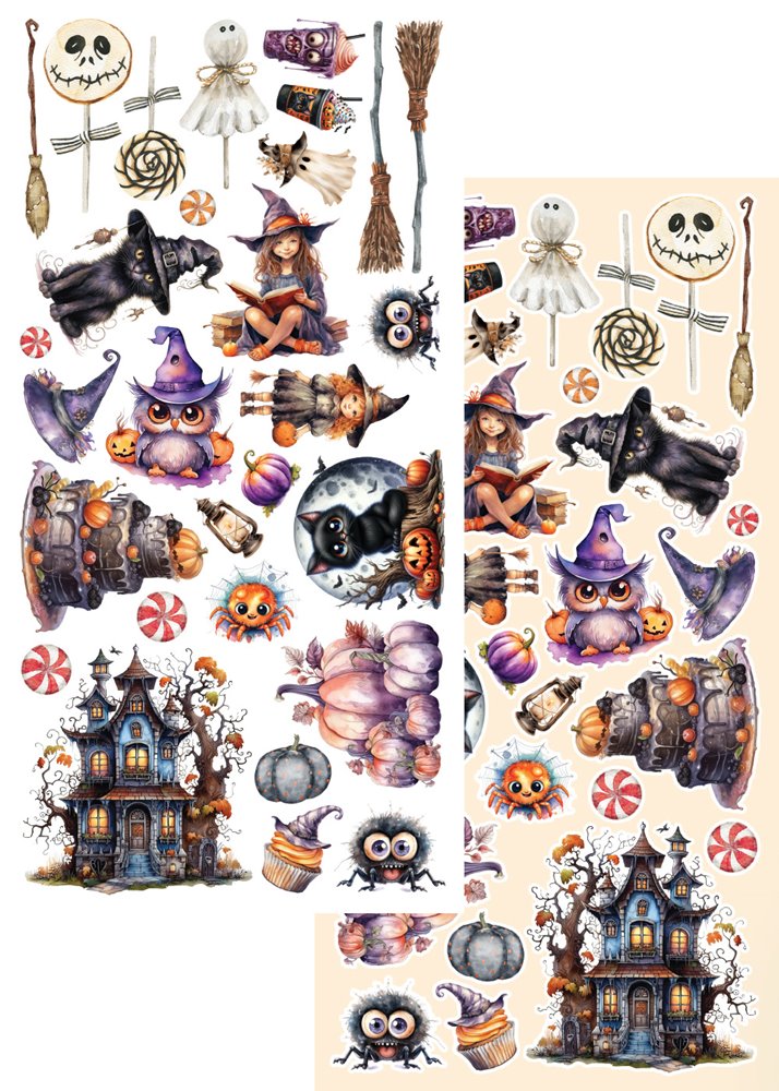 Scrapbooking Kağıdı seti “Trick or Treat – Happy Halloween”