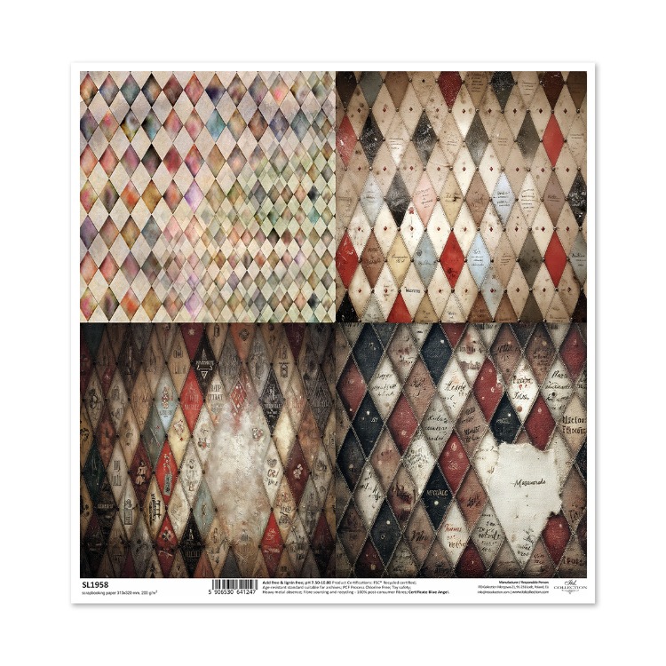Scrapbooking kağıdı SL1958