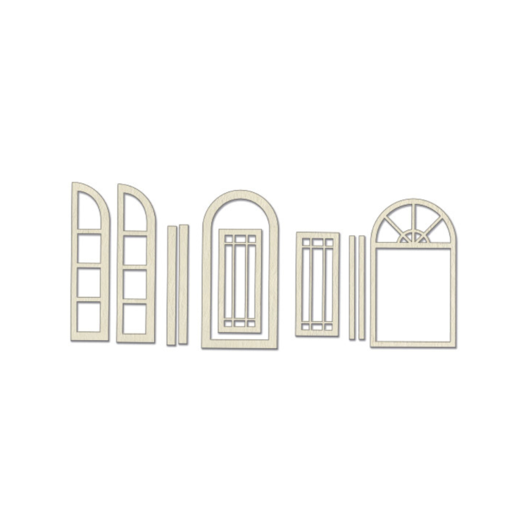 Pencereler Chipboard Seti 10x15 cm – #508