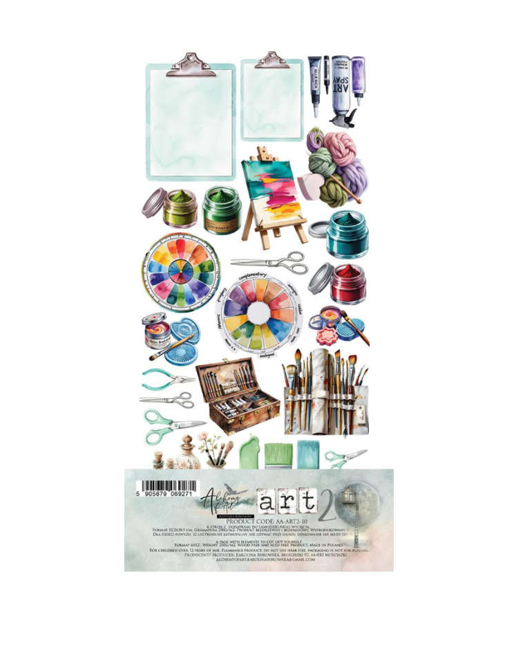 Scrapbooking kağıdı set Art 2 30,5 × 15 cm