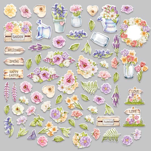 Kağıt dekor seti Spring inspiration