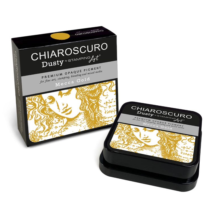 Chiaroscuro Dusty Ink Pad – Mecca Gold PKD108