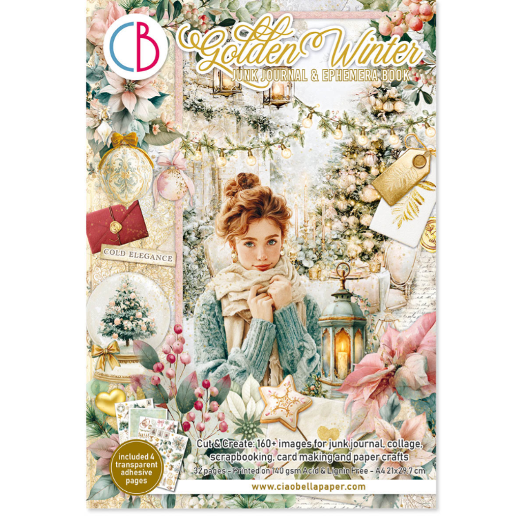 Ciao Bella Golden Winter Junk Journal