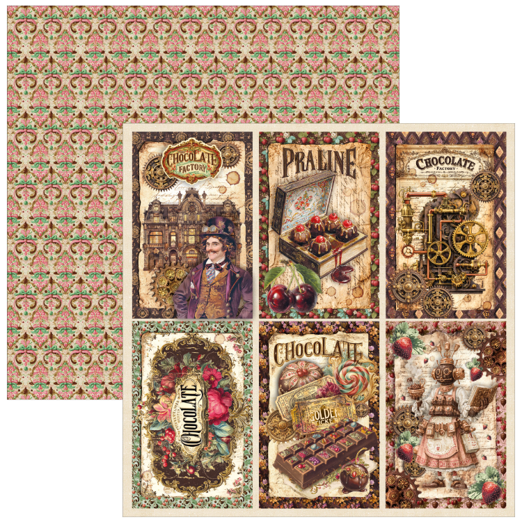 Scrapbooking Kağıdı Chocolate Wanderlust