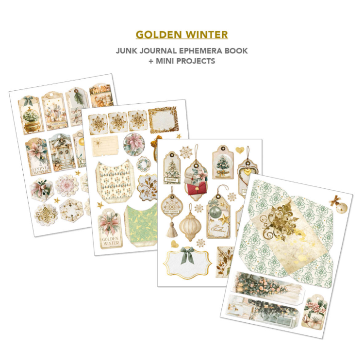 Ciao Bella Golden Winter Junk Journal