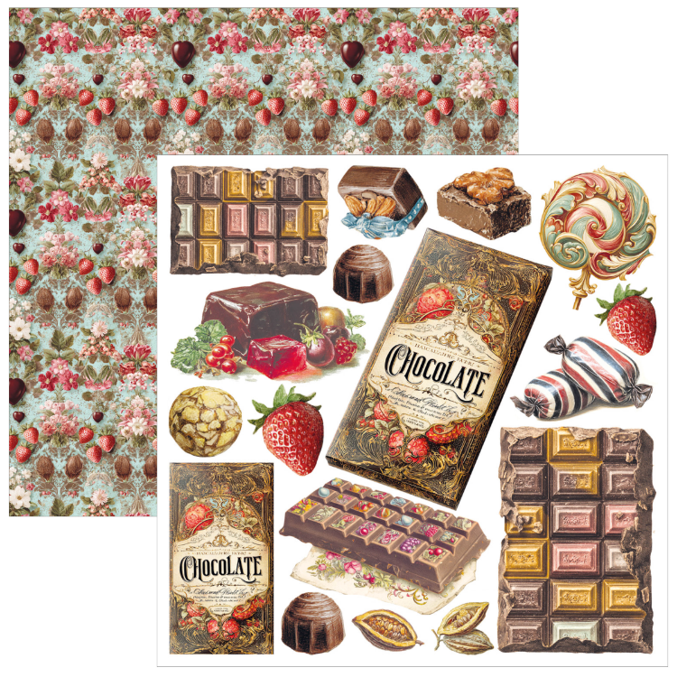 Chocolate Wanderlust – Fussy Cut Paper Pad 6×6"