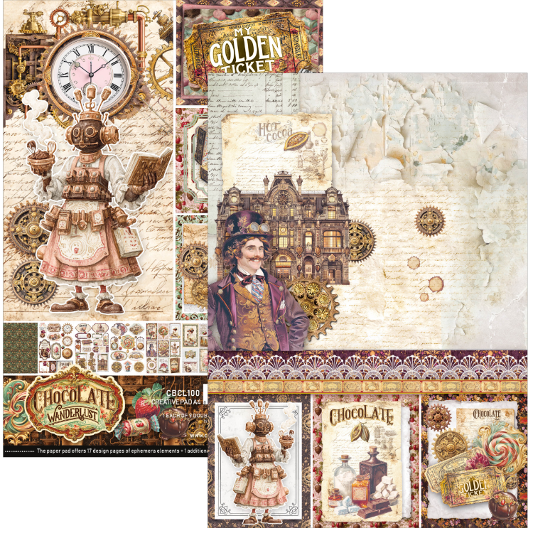 Chocolate Wanderlust Creative Pad – A4