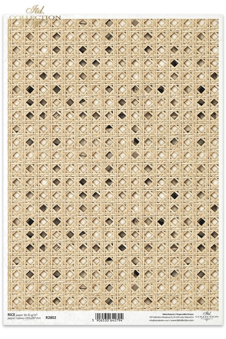 Pirinç Dekupaj kağıdı R2802