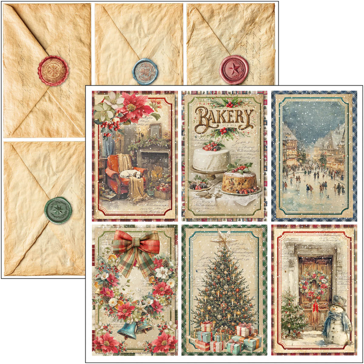 Scrapbooking kağıdı Merry & Bright