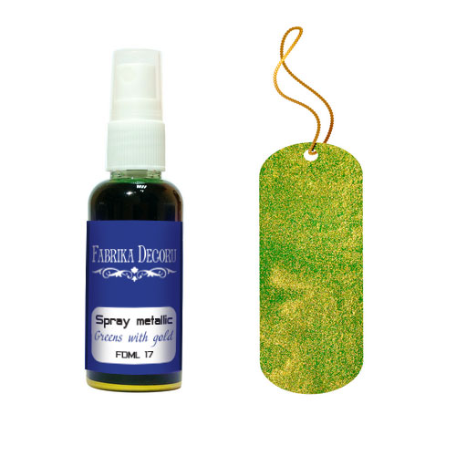 Metalik Sprey – Altın Yaldızlı Yeşillik, 50 ml / 17