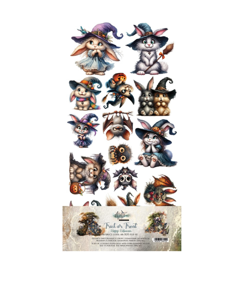 Scrapbooking Kağıdı seti “Trick or Treat – Happy Halloween”
