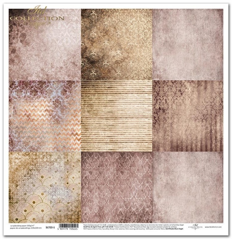 Scrapbooking kağıdı / Scrapbook Dört Element Serisi - Ateş