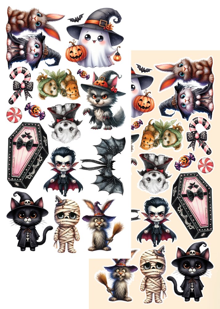 Scrapbooking Kağıdı seti “Trick or Treat – Happy Halloween”