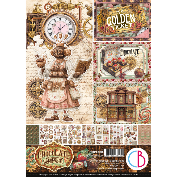 Chocolate Wanderlust Creative Pad – A4