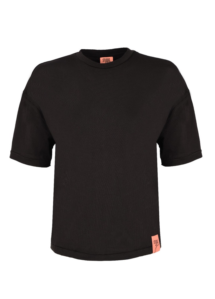 Zubenal Siyah Oversize Basic T-shirt (L/XL Beden)