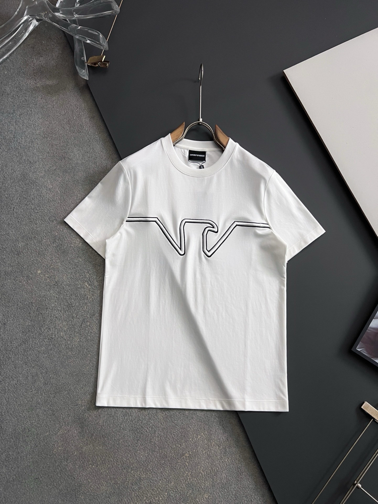 Emporio Armani imported milk silk T-shirt