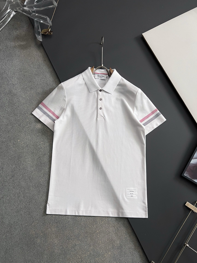 Thom Browne Short-Sleeve Polo T-Shirt