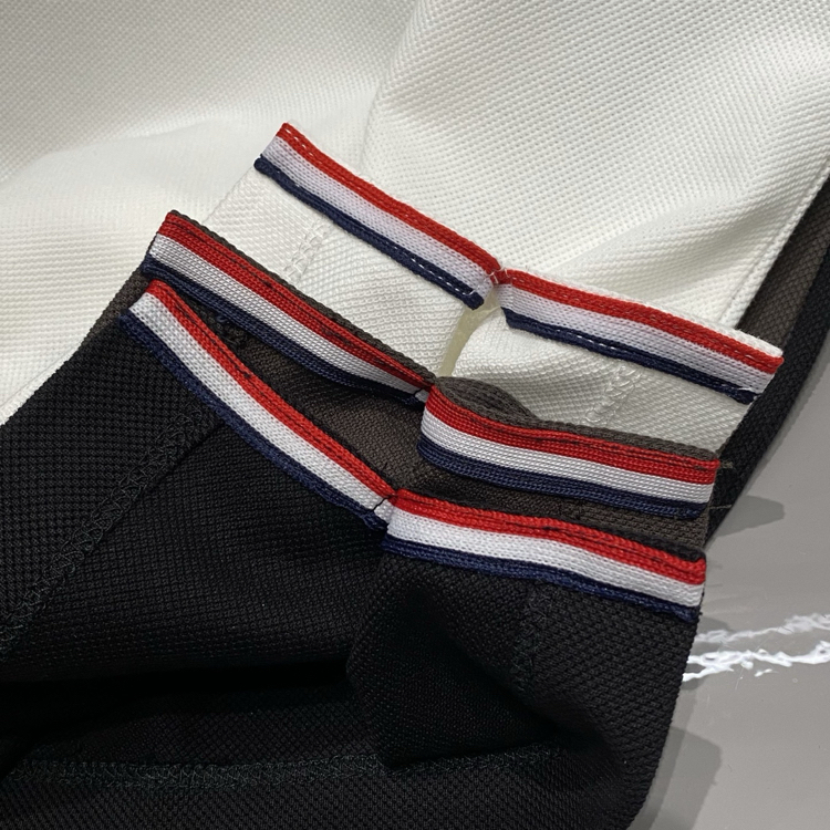 Moncler Classic Light Business Elite Casual Three-Button Lapel Short-Sleeve T-Shirt