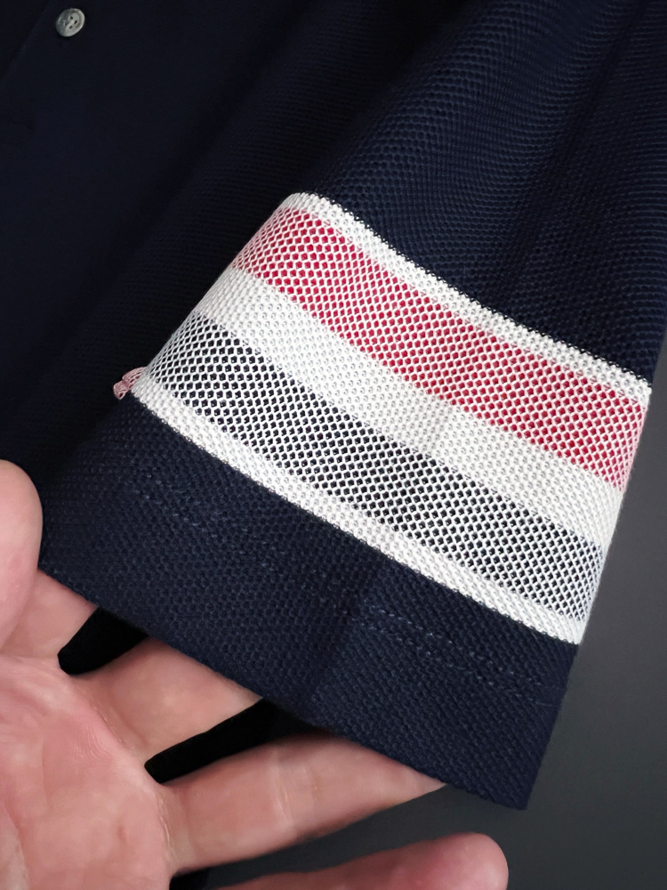 Thom Browne Short-Sleeve Polo T-Shirt