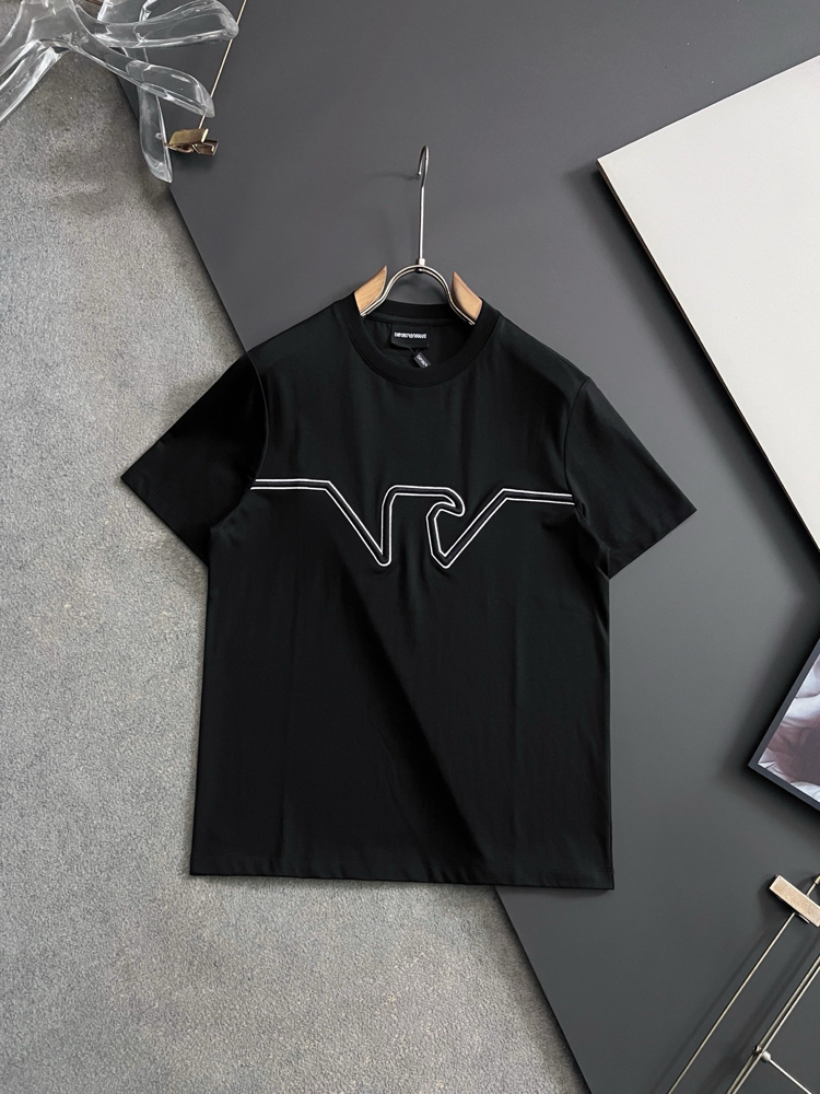 Emporio Armani imported milk silk T-shirt