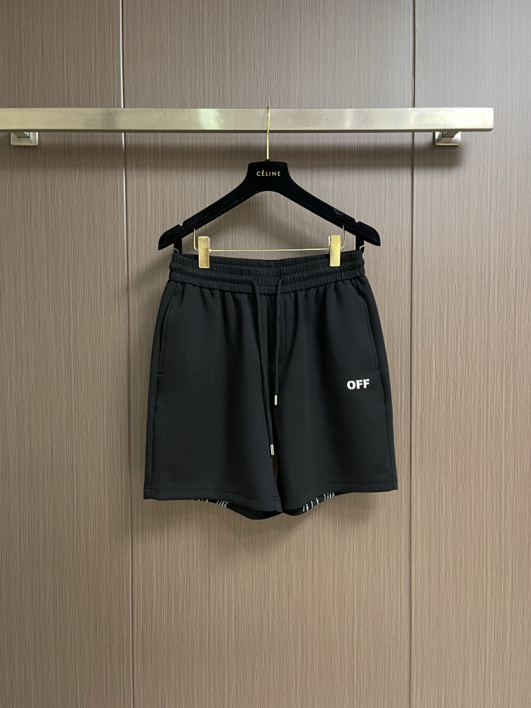 Off-White printed logo casual shorts