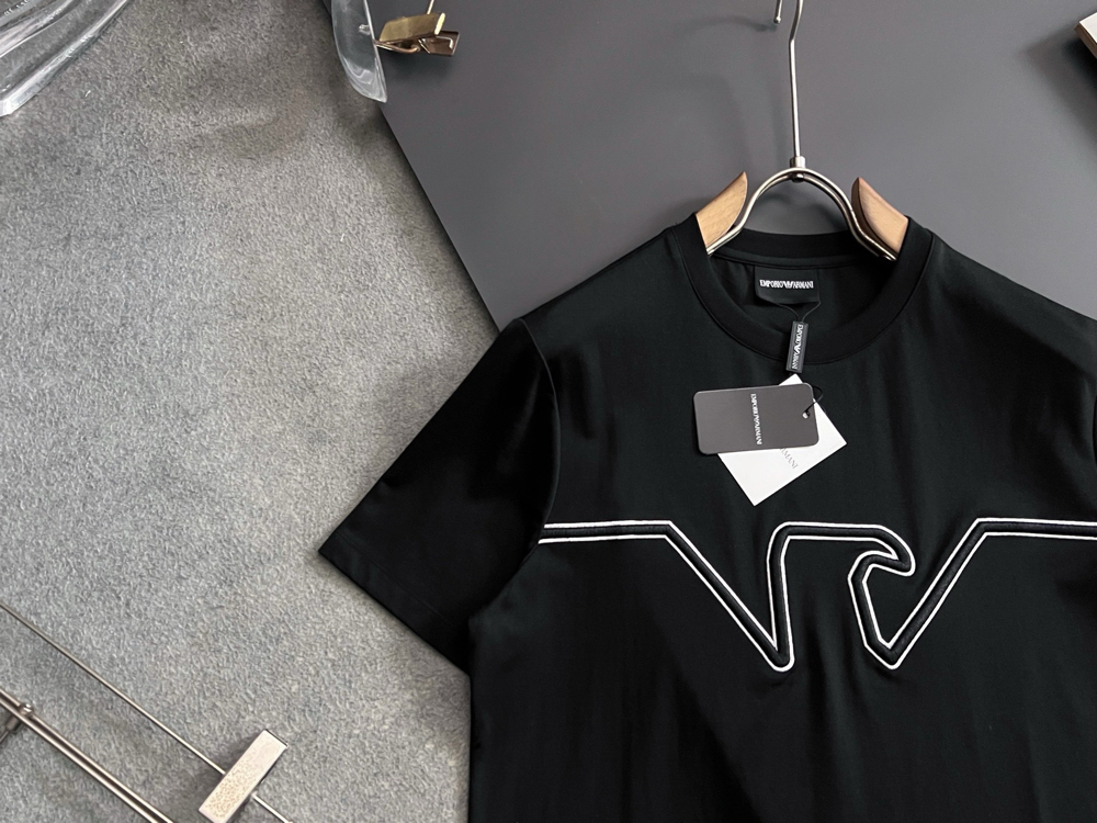 Emporio Armani imported milk silk T-shirt