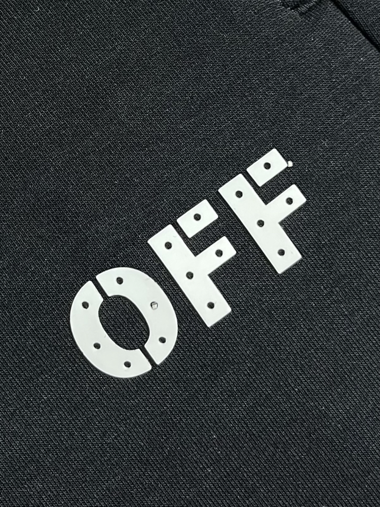 Off-White printed logo casual shorts
