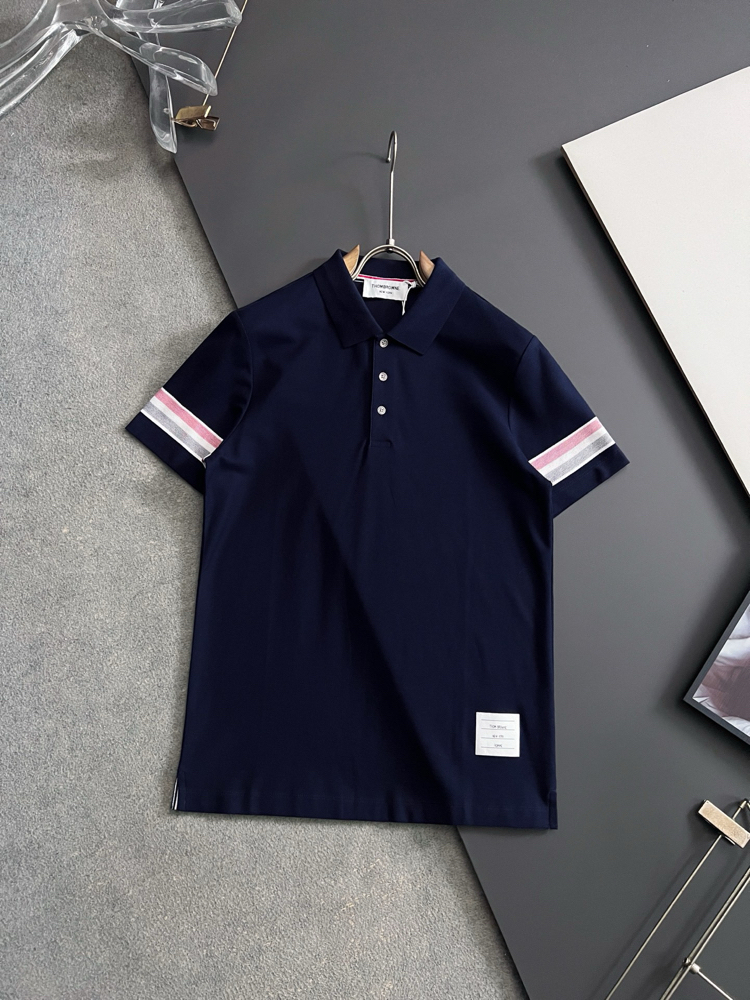 Thom Browne Short-Sleeve Polo T-Shirt