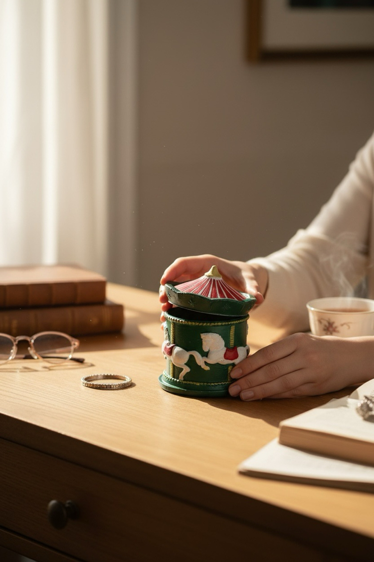 Christmas Carousel Candle
