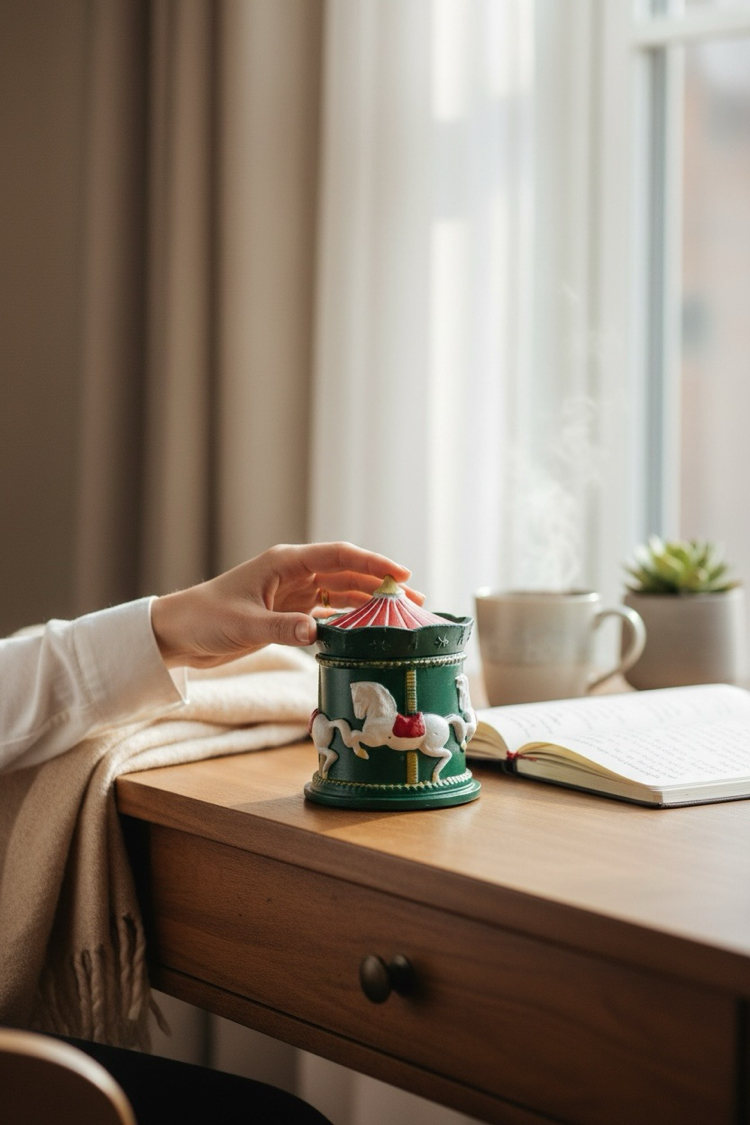 Christmas Carousel Candle