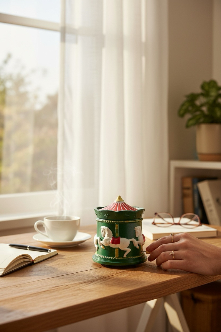 Christmas Carousel Candle