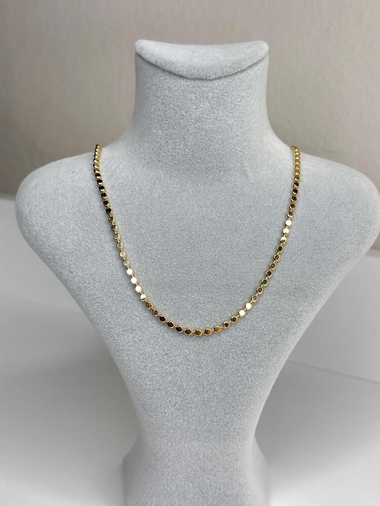 Yuvarlaklı Gold Zincir