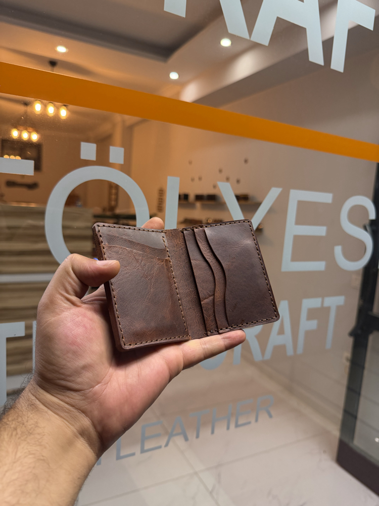 SUENS CRAFT LEATHER Nakit kısımlı cüzdan