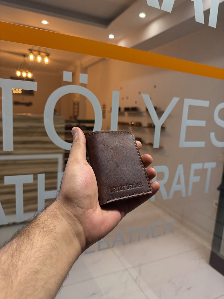 SUENS CRAFT LEATHER Nakit kısımlı cüzdan