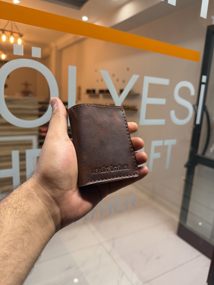 SUENS CRAFT LEATHER Nakit kısımlı cüzdan