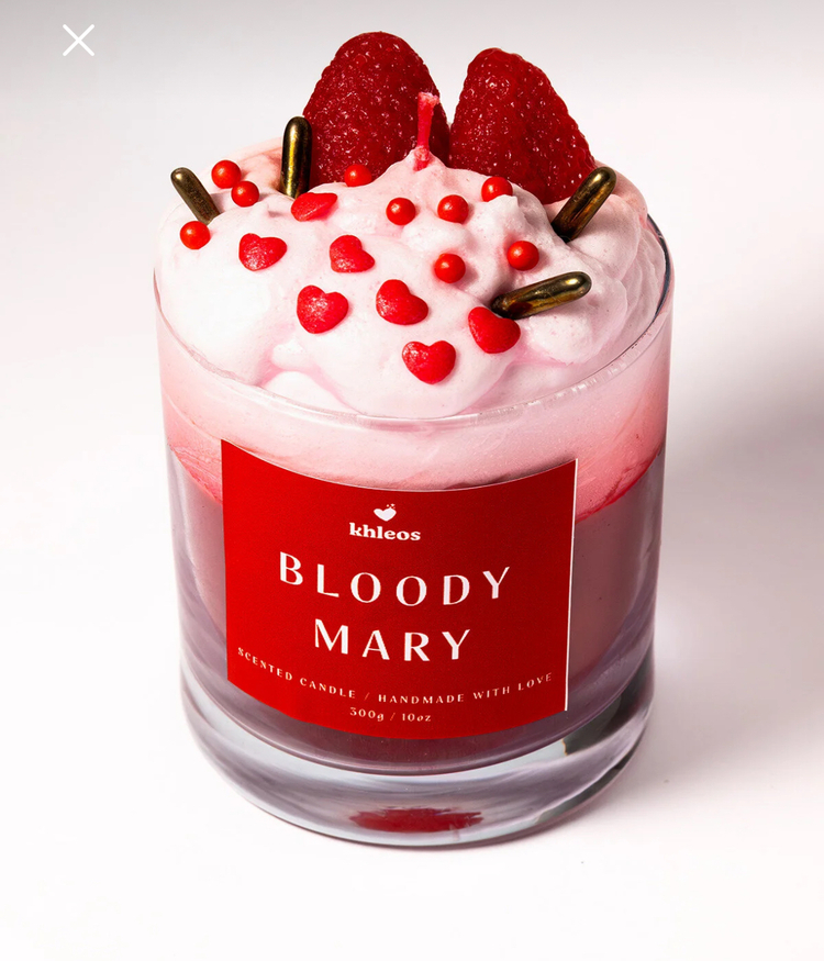 Bloody Mary Kokteyl Görünümlü Dekoratif Mum