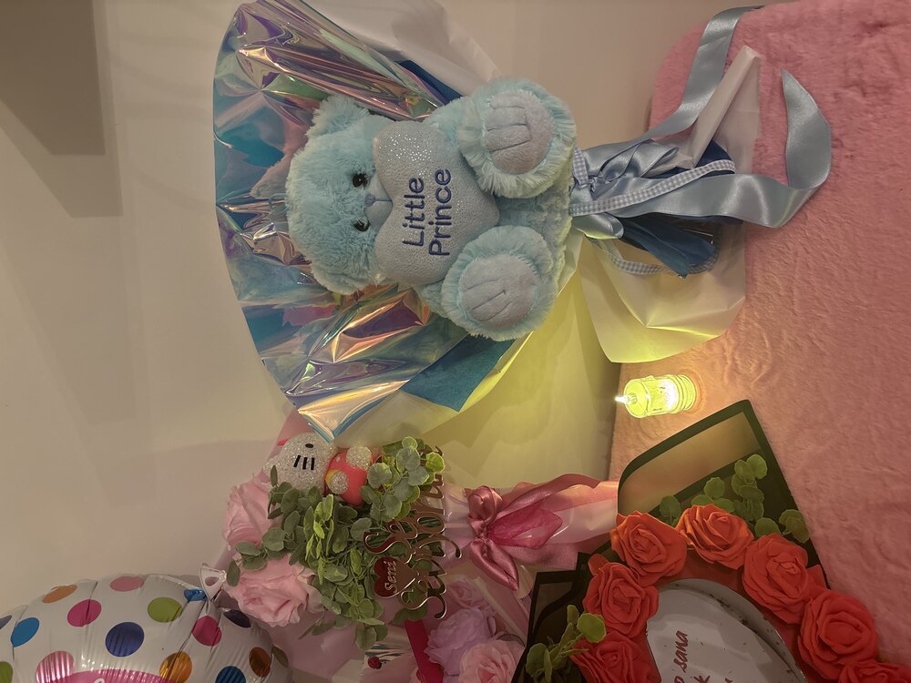 Peluş Buket mavi 