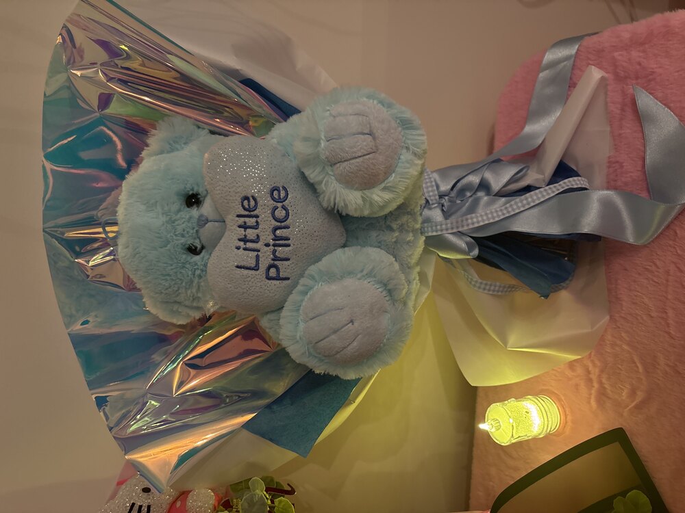 Peluş Buket mavi 