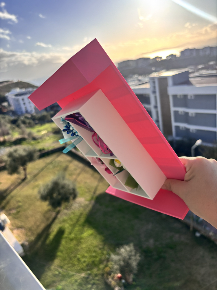 Pembe çiçek otomatı 