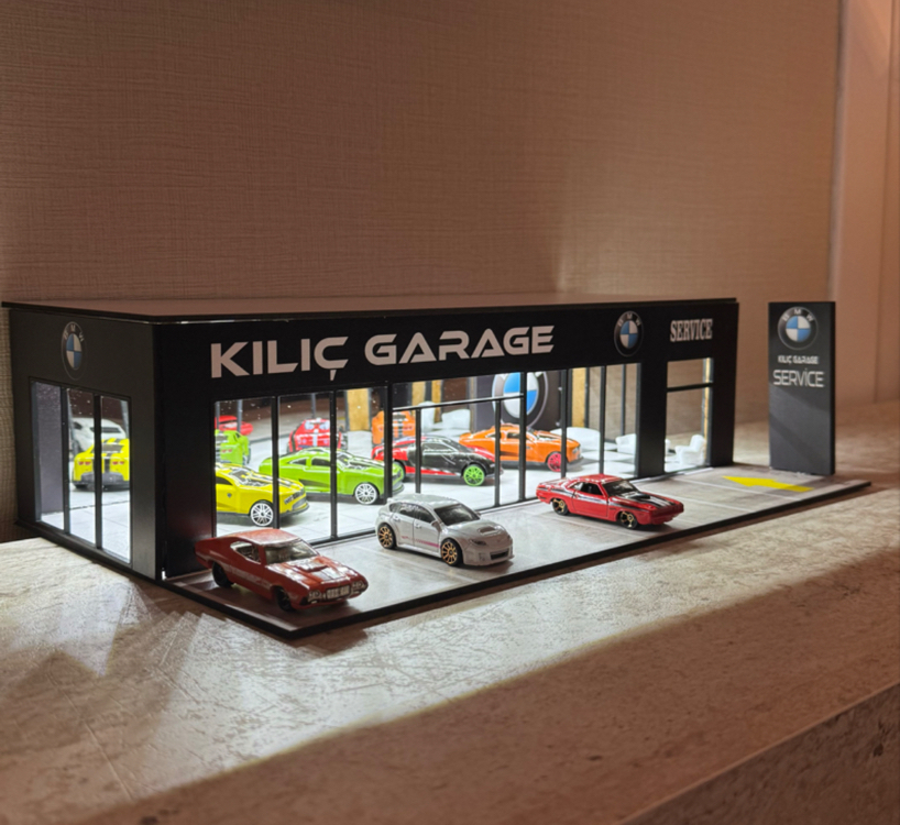 Led ışıklı kişiye özel galeri (arabasız)(5-7işgünüyapımı)