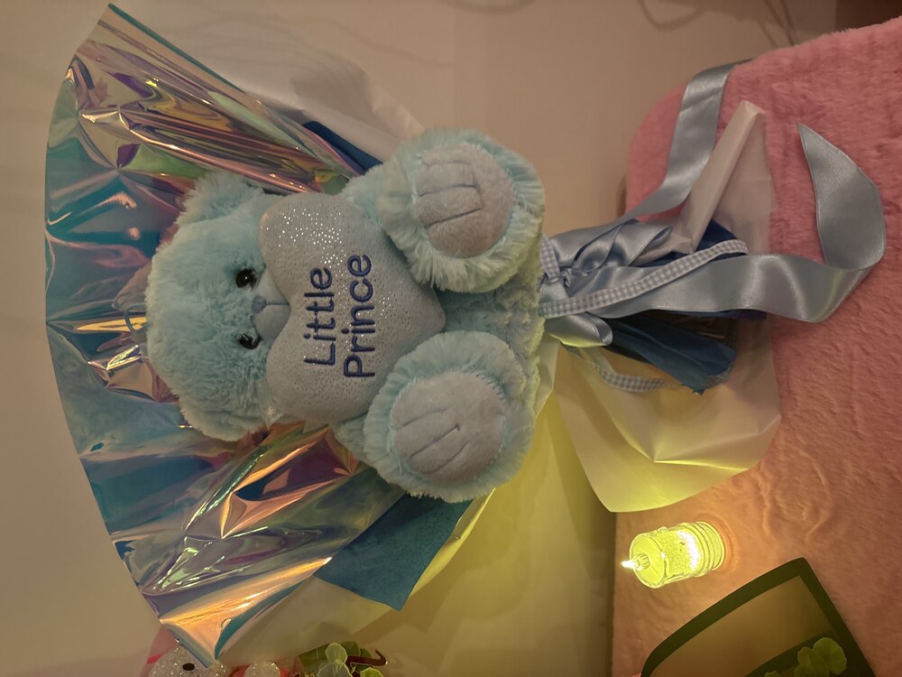 Peluş Buket mavi 