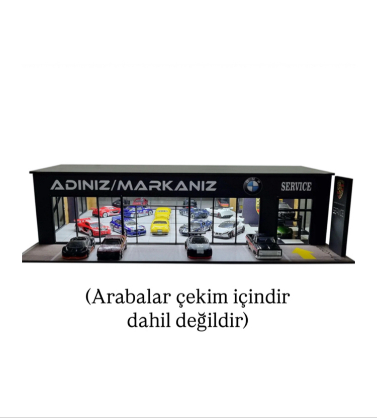 Led ışıklı kişiye özel galeri (arabasız)(5-7işgünüyapımı)