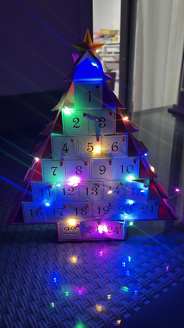 Advent calendar ağaç pembe(boş )