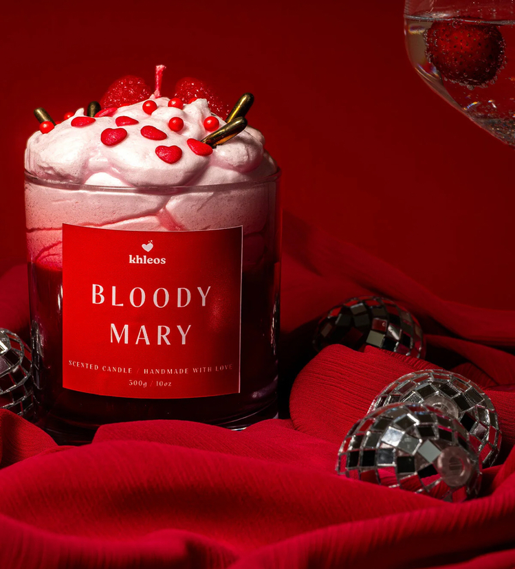 Bloody Mary Kokteyl Görünümlü Dekoratif Mum