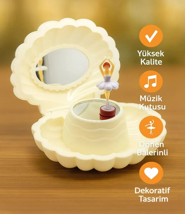Balerinli Müzikli Dönen Müzik kutusu 