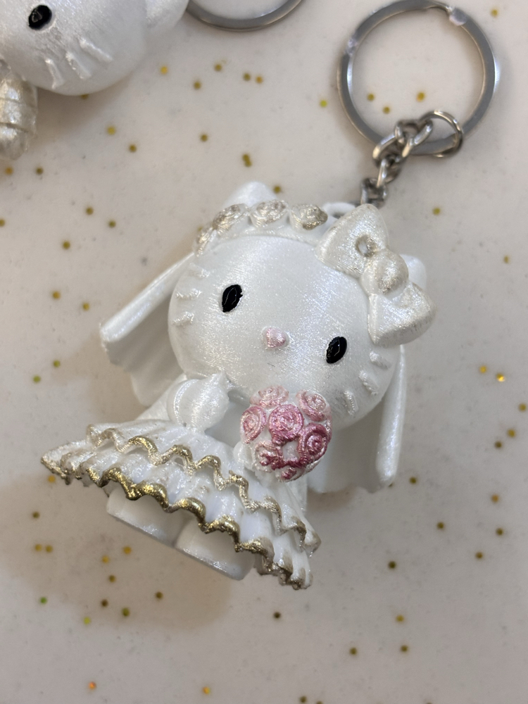 Hello kitty ikili anahtarlık Charm
