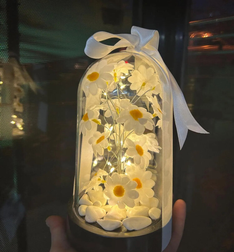 Led Işıklı Papatya